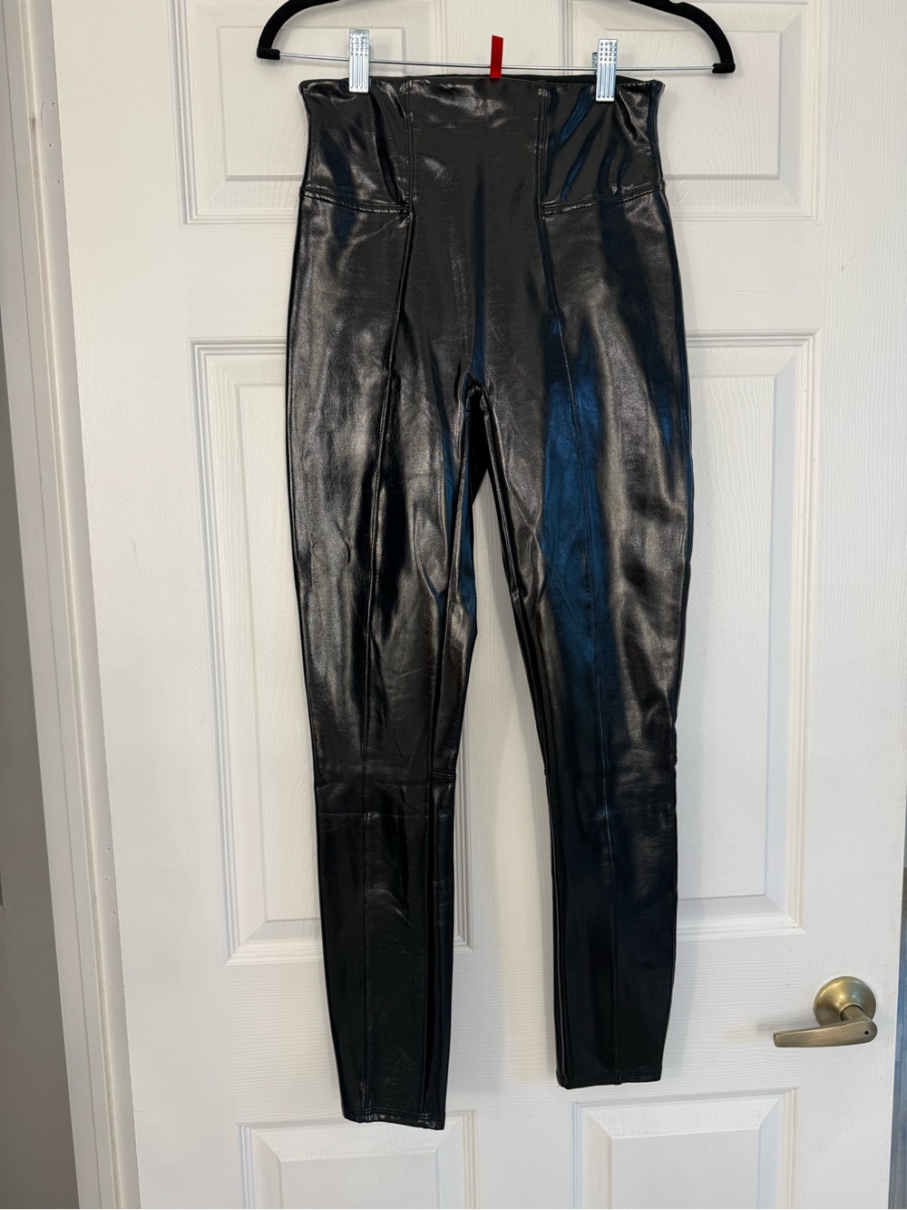 SPANX Black Faux Leather Leggings